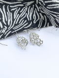 Asymmetric Aura Earrings — Sterling Silver