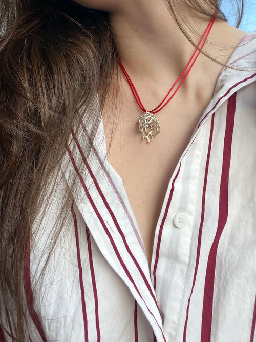 Aura Cord Necklace - Sterling Silver