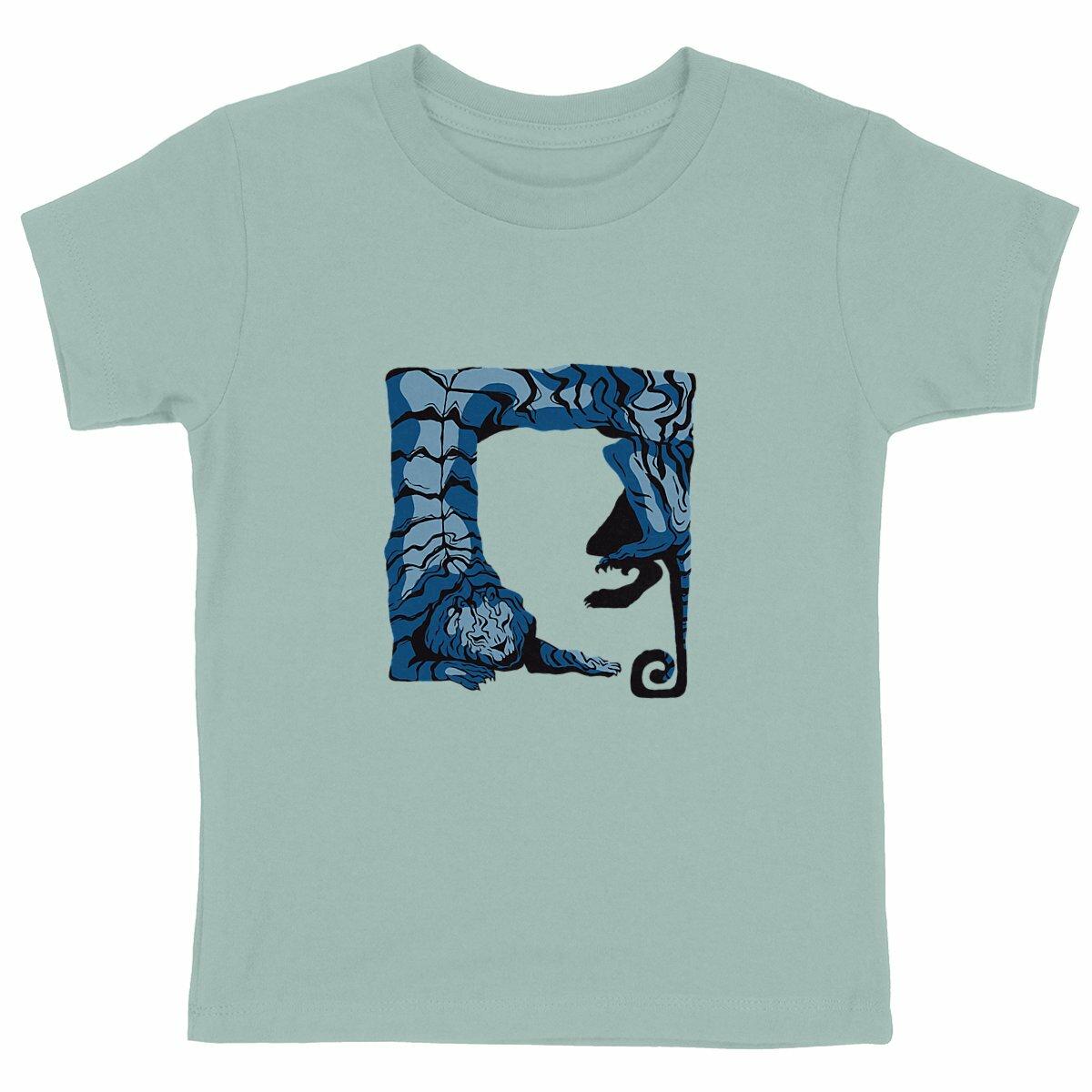 The Sleepy Tiger Kid's T-shirt - front_green