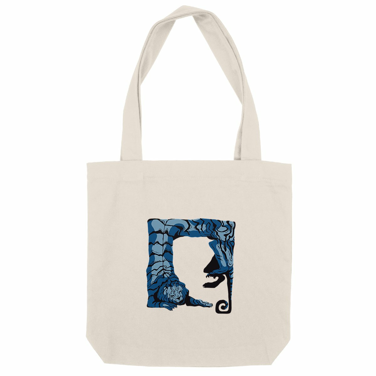 The Sleepy Tiger Tote Bag - front_natural