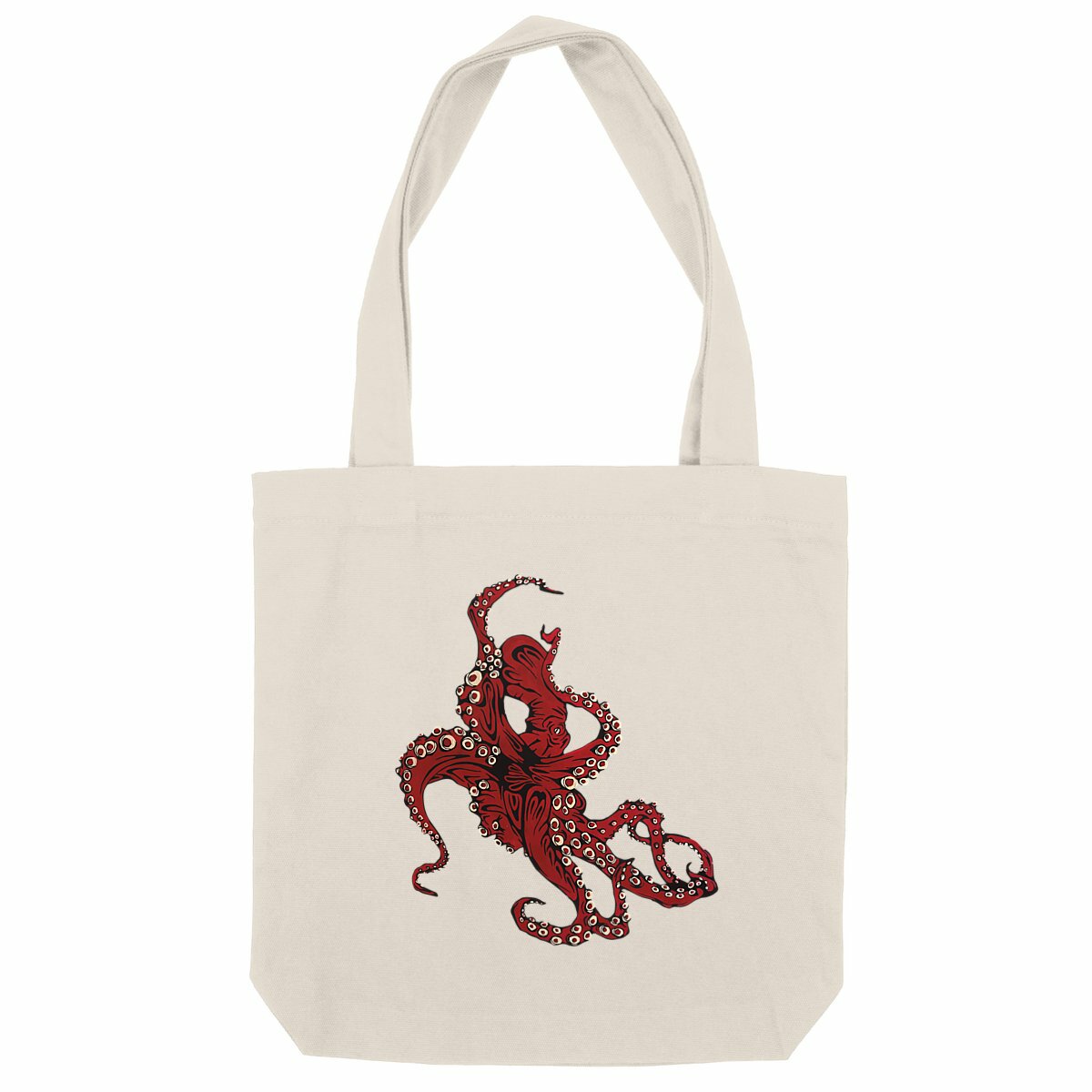 The Messy Octopus Tote Bag - front_natural