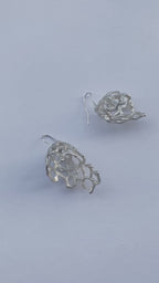 Asymmetric Aura Earrings — Sterling Silver